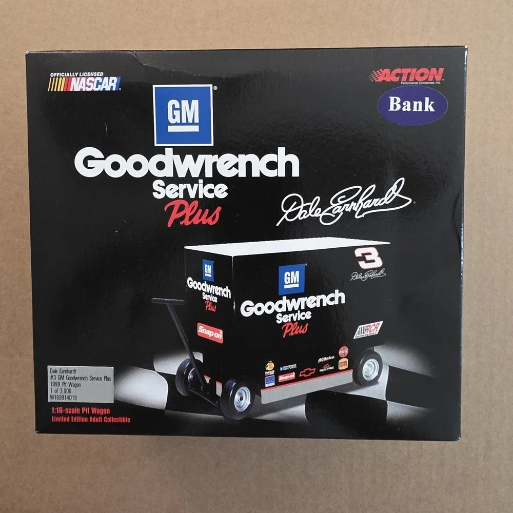 Dale Earnhardt #3 GM Goodwrench Service Plus 1:16 1999 Pit Wagon Bank 1/3000